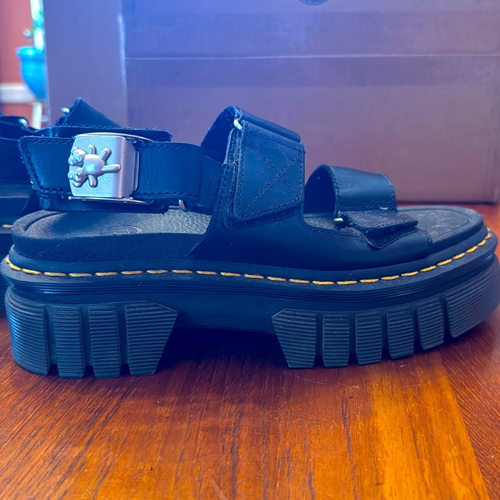 Doc Martens X Heaven by Marc Jacobs sandals, women’s size 8 - black